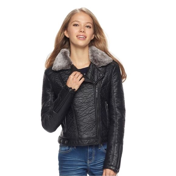 J-2 Faux leather jacket Size Medium - Picture 1 of 5